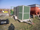 1981 Sp Construction 12ft Wood Cattle Trailer