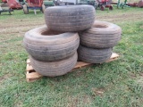 5 Tires 16.5-L16.1SL and 8 Hole Rims