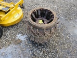 Pair of Lawnmower Steel Wheels
