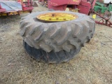 Pair of 18.4-34 Tires and Rims