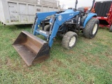 NH TC35D Compact Tractor w/Bush Hog Loader