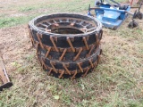 Pair of Steel Belted Wheels
