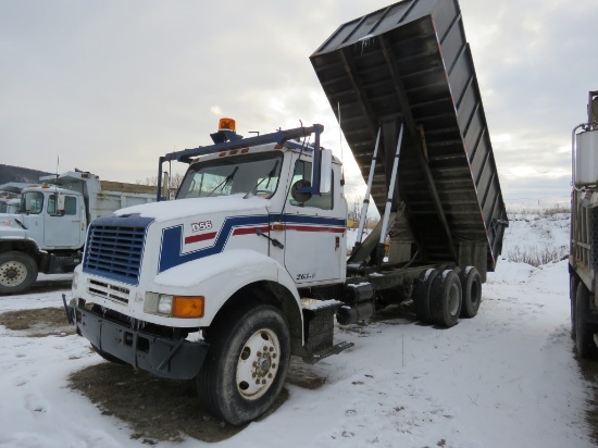1989 Int 8100 10 Wheeler Dump Truck w/20ft Steel Silage Box