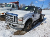 2009 Ford 350 SuperCab Truck w/9ft Flatbed w/ Gooseneck Hitch