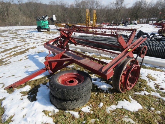 Ground Drive Tedder on Steel and Rubber