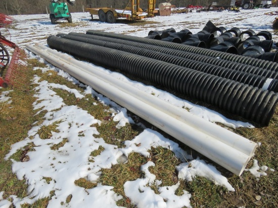 6in x 20 ft White Pipes