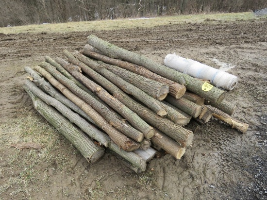 Pile of Locust Fence Posts