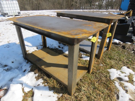 NEW 30 in x 58 in New Steel table