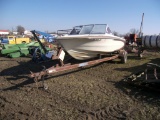 1974 Glastron 18ft Boat w/1988 Cox Trailer