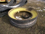 Rim and Pair of Tractor Tracks