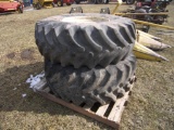 Pair of 18.4-26 Tractor Tires and Rims