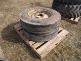 Pair of 7.5-20 Tires and Rims