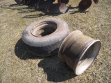 385-65R22.5 Tire and Rim Plus Extra Rim