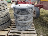 4 Tires and Rims 215/75R17.5