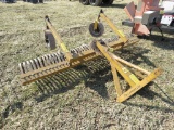 Lienbach Line 3pt 8ft Stone Rake w/Dolly Wheels