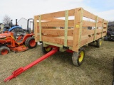 16ft Flat Wagon w/Benches & Steps