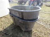 2 Rubbermaid 100gal Water Tubs