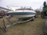 1987 Rencan 21ft Boat & 1987 Cox Boat Trailer