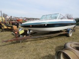 17ft Figerglass Boat w/1985 Star Trailer