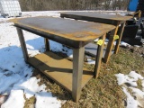 NEW 30 in x 58 in New Steel table