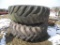 2 Tires and Snap on Rims 20.8R38