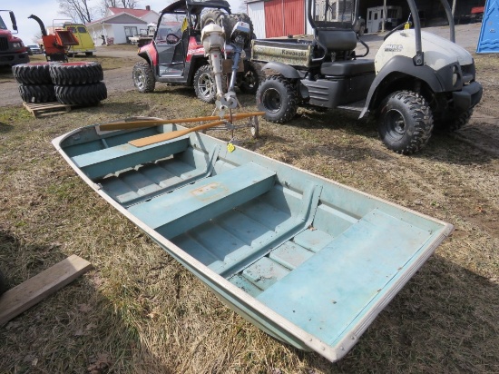10ft Flat Bottom Boat w/2 Motors