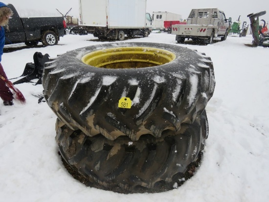2 Tires and Rims 18.4-34