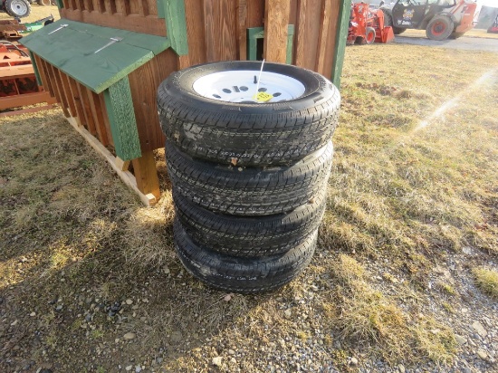 4 NEW 205/75R15 Tires and Rims