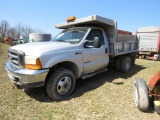 1999 Ford 350 Powerstroke Truck w/9ft Alum Dump Box & Salt Box