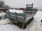 10ft Flatbed Wagon on Steel Wheels