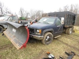 2000 GMC 3500 Truck w/10ft Dump Box & Snowplow