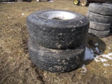 2 Tires and Rims 385/65R22.5