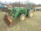 JD 950 Diesel Tractor w/#75 Loader & #8 Backhoe Attachment