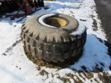 Tire and Rim for Baler