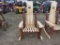Wood Rocker with Bear