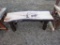Wood 43in Bench with Deer
