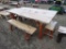 Wood 6ft Table w/Deer