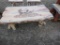Wood 6ft Coffee Table with Elk