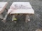 Wood 21in End Table with Elk