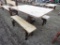 Wood 5ft Table with Two Benches