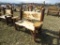 Wood 42in Bench with Back Farm Scene