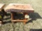 Wood Stool with Cow