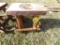 Wood Stool with Turkey