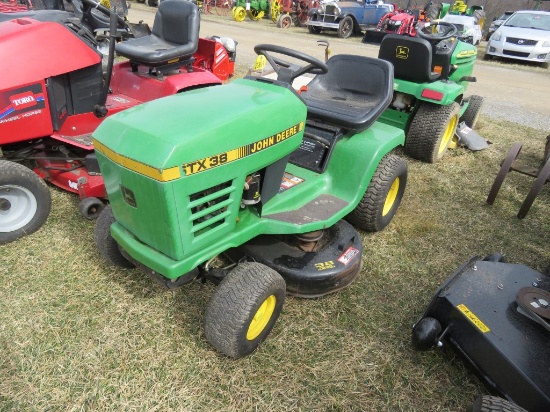 JD STX38 Lawn Tractor