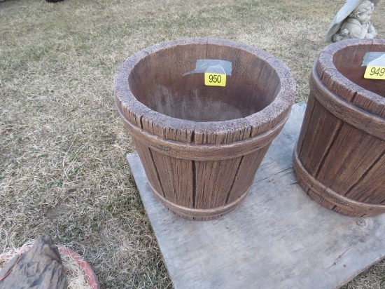 Concrete Wicker Planter