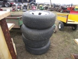 Four 235/75R15 Tires & Rims