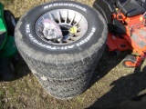 Four 33 x 12.5 R 16.5 Tires & Rims