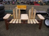 Double Wooden Seat