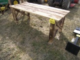 Wood 21in x 48in Bench