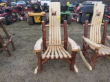 Wood Rocker with Bear